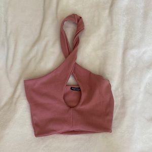 Pink Nasty Gal Going Out Top